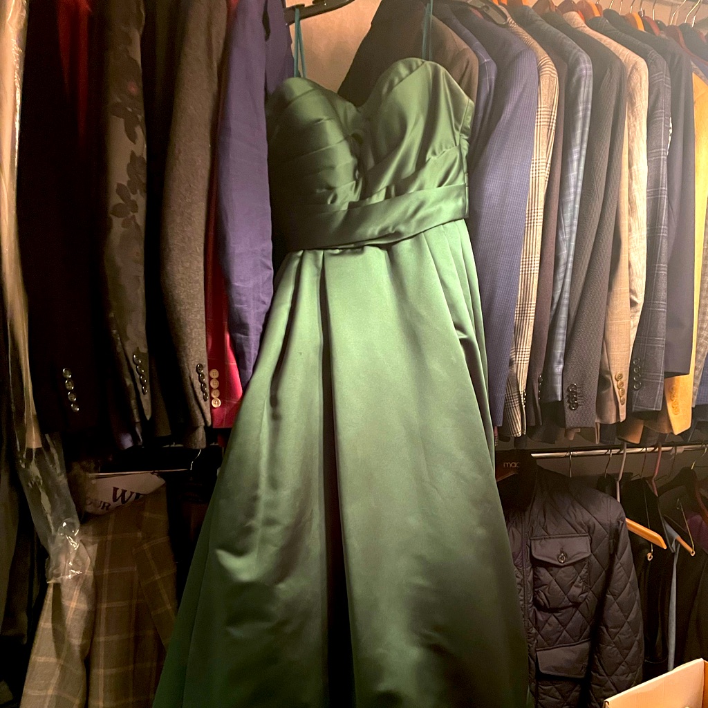 Emerald Green Strapless Jovani Gown